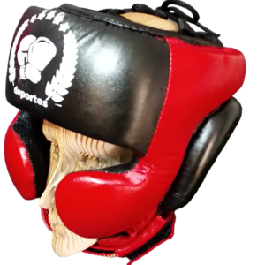 Protector de Cabeza para Entrenamiento - Negro con Rojo
